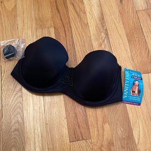 Vanity Fair Beauty Back Strapless Bra. Size 36C. Black. (Converts 5 Ways) NWT!!